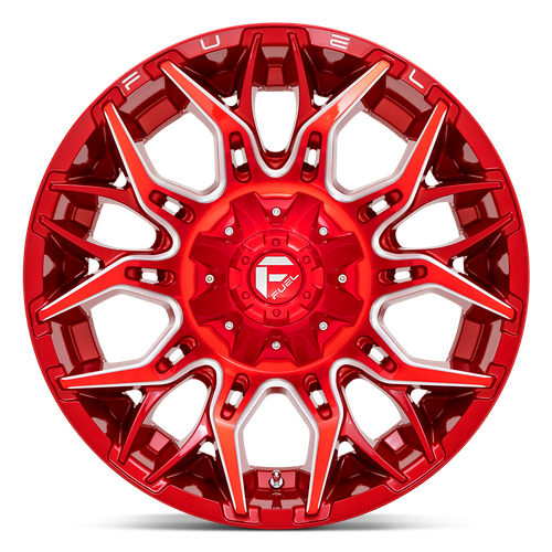 20x10 Fuel D771 TWITCH Candy Red Milled Wheel 5x4.5/5x5 (-18mm)