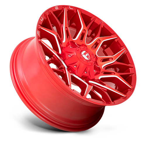 20x10 Fuel D771 TWITCH Candy Red Milled Wheel 8x170 (-18mm)