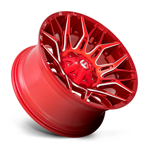 20x10 Fuel D771 TWITCH Candy Red Milled Wheel 5x4.5/5x5 (-18mm)