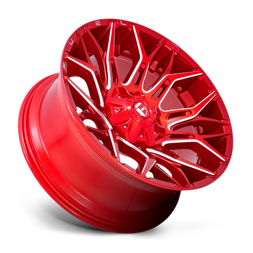 22x10 Fuel D771 TWITCH Candy Red Milled Wheel 8x6.5 (-18mm)
