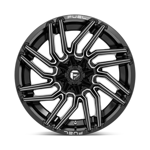 22x12 Fuel D773 TYPHOON Gloss Black Milled Wheel 5x5.5/5x150 (-44mm)