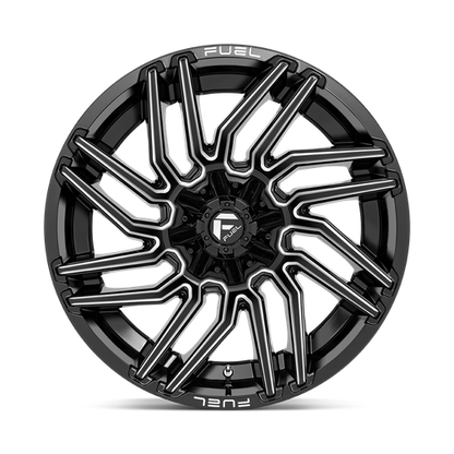 22x12 Fuel D773 TYPHOON Gloss Black Milled Wheel 5x5.5/5x150 (-44mm)