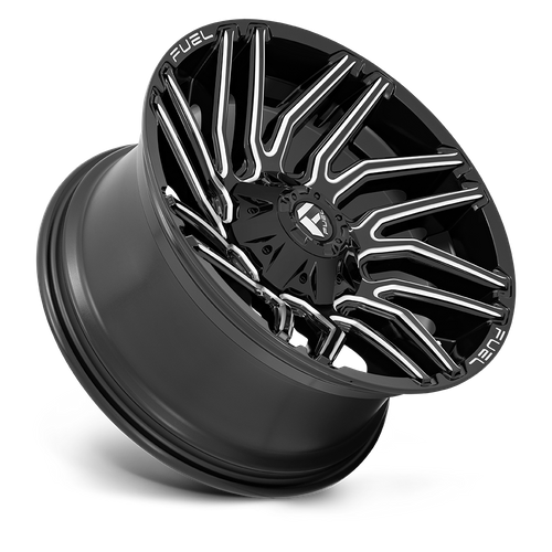 22x10 Fuel D773 TYPHOON Gloss Black Milled Wheel 6x135/6x5.5 (-18mm)