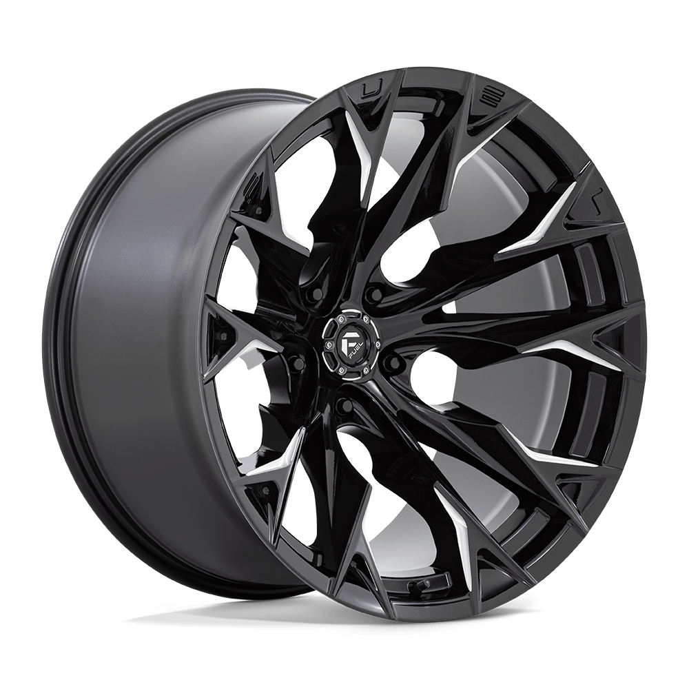 22x12 Fuel D803 Flame Gloss Black Milled Wheel 5x5 (-44mm)