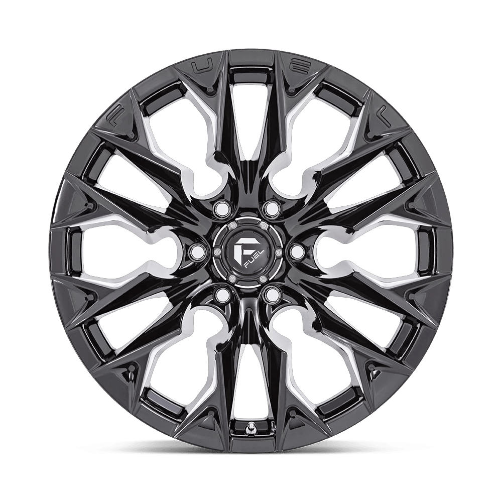 20x9 Fuel Off-Road D803 Flame Gloss Black Milled Wheel 8x180 (1mm)