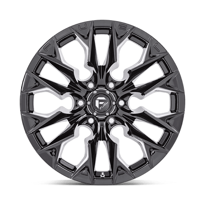 20x9 Fuel D803 Flame Gloss Black Milled Wheel 5x5.5 (1mm)