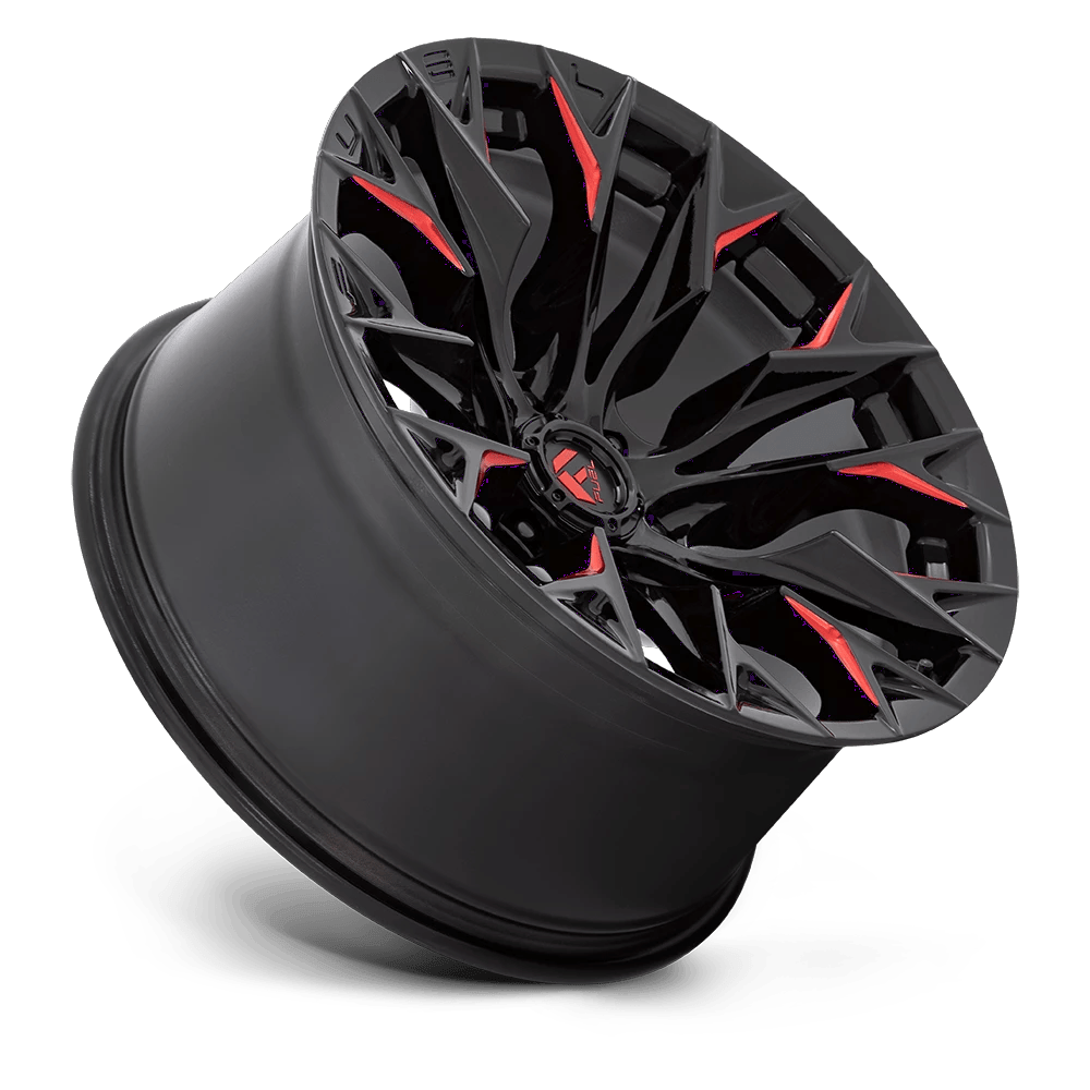 20x9 Fuel Off-Road D823 Flame Gloss Black Milled W/ Candy Red Wheel 8x180 (20mm)