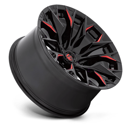 20x10 Fuel Off-Road D823 Flame Gloss Black Milled W/ Red Wheel 8x6.5 (-18mm)