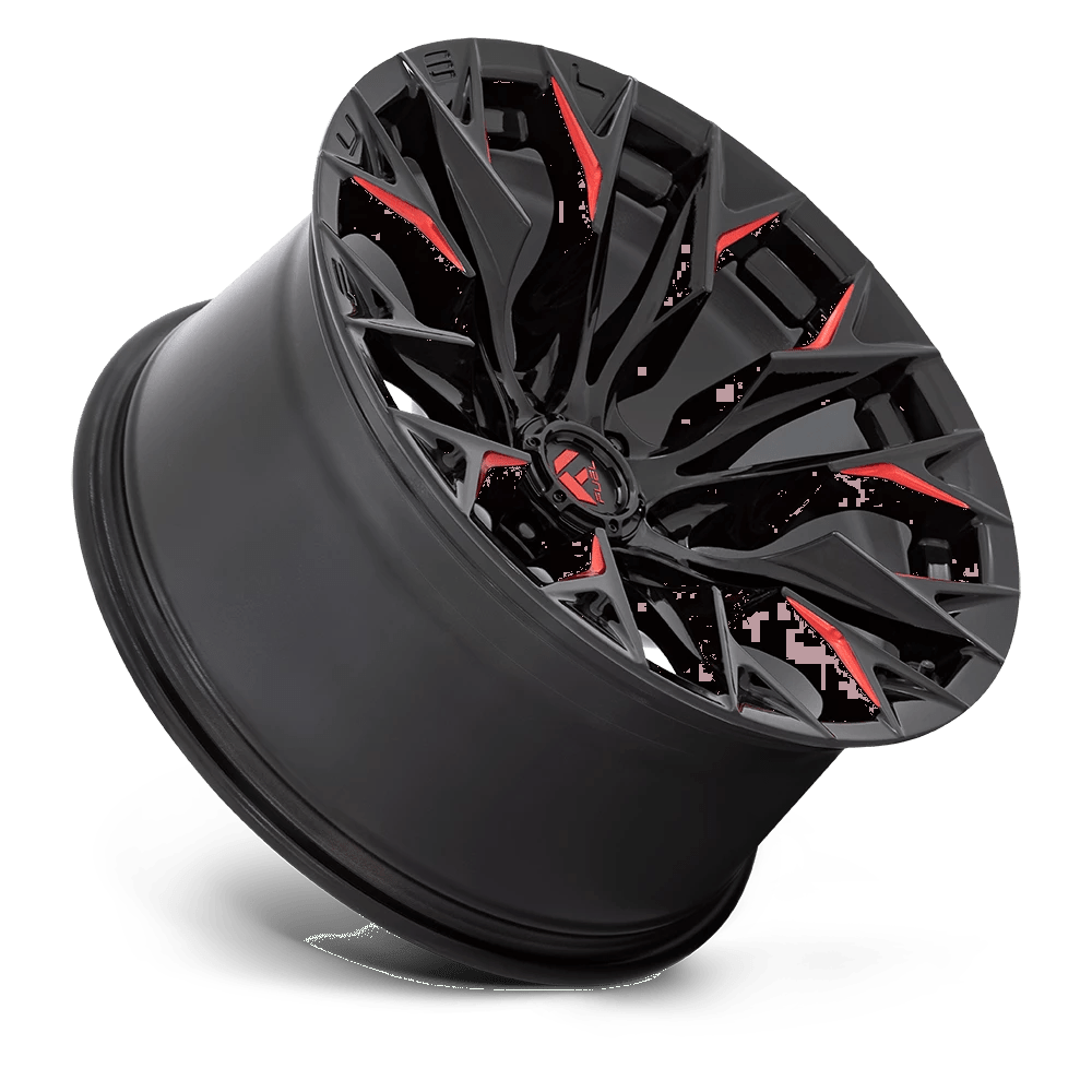 20x9 Fuel Off-Road D823 Flame Gloss Black Milled W/ Candy Red Wheel 8x180 (20mm)