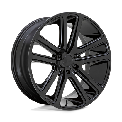 22x9.5 DUB S256 Flex Gloss Black Wheel 5x5 (10mm)