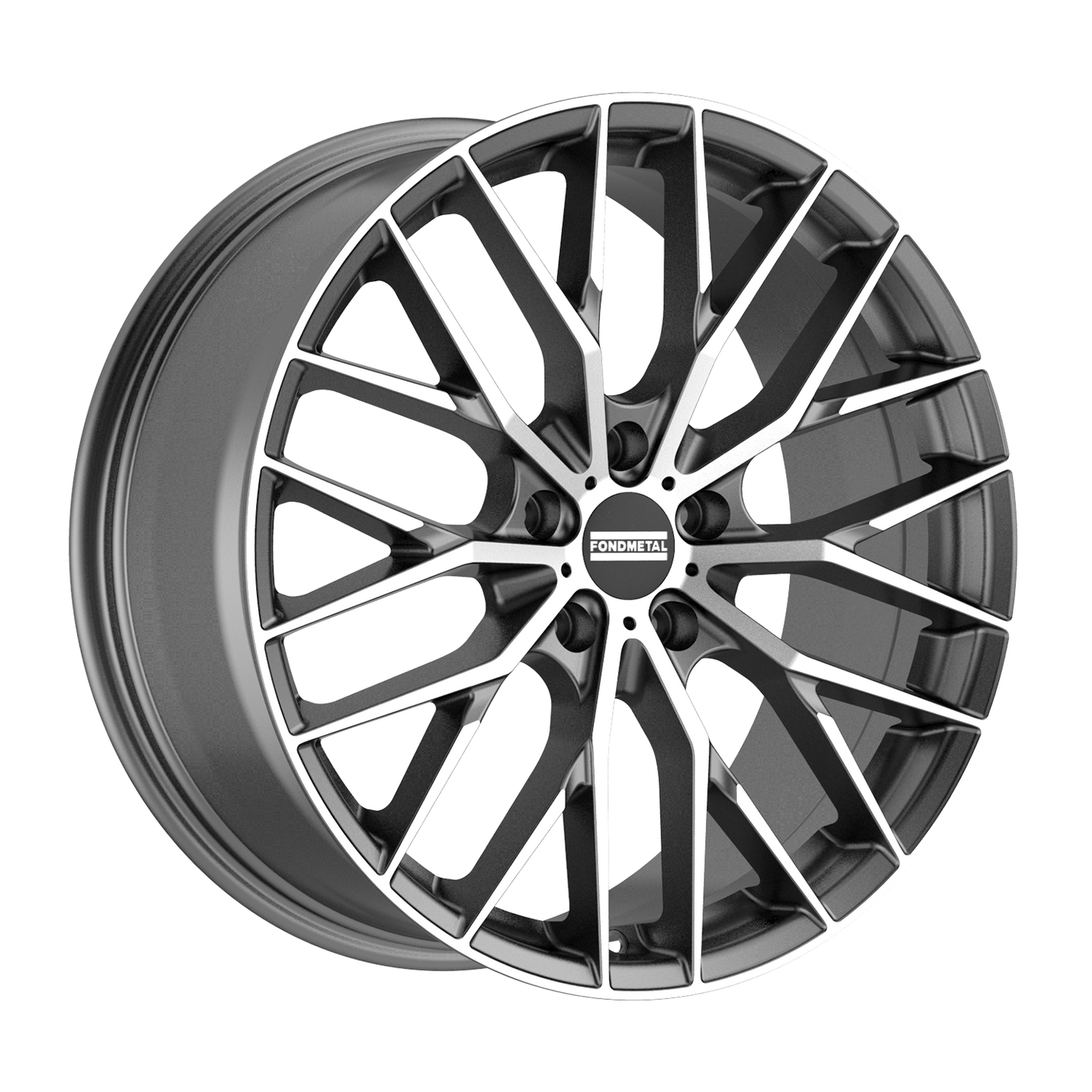 21x9 Fondmetal Makhai Gloss Titanium Machined Wheel 5x112 (25mm)