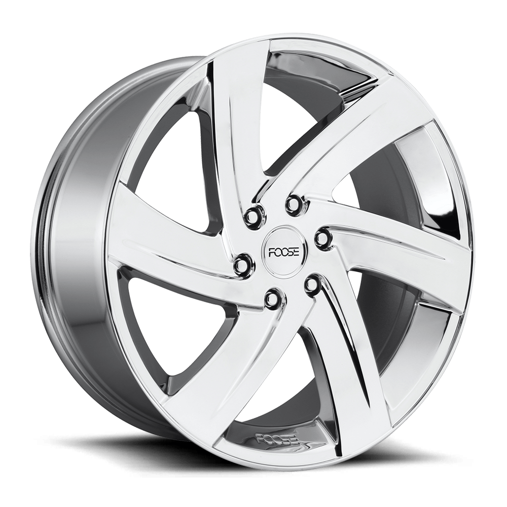 22x9.5 Foose F166 BODINE CHROME PLATED Wheel 6x5.5 (25mm)