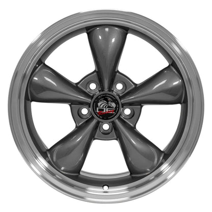 17x8 OE Wheels FR01 Anthracite with Machined Lip Wheel 5x4.5 (29.5mm)