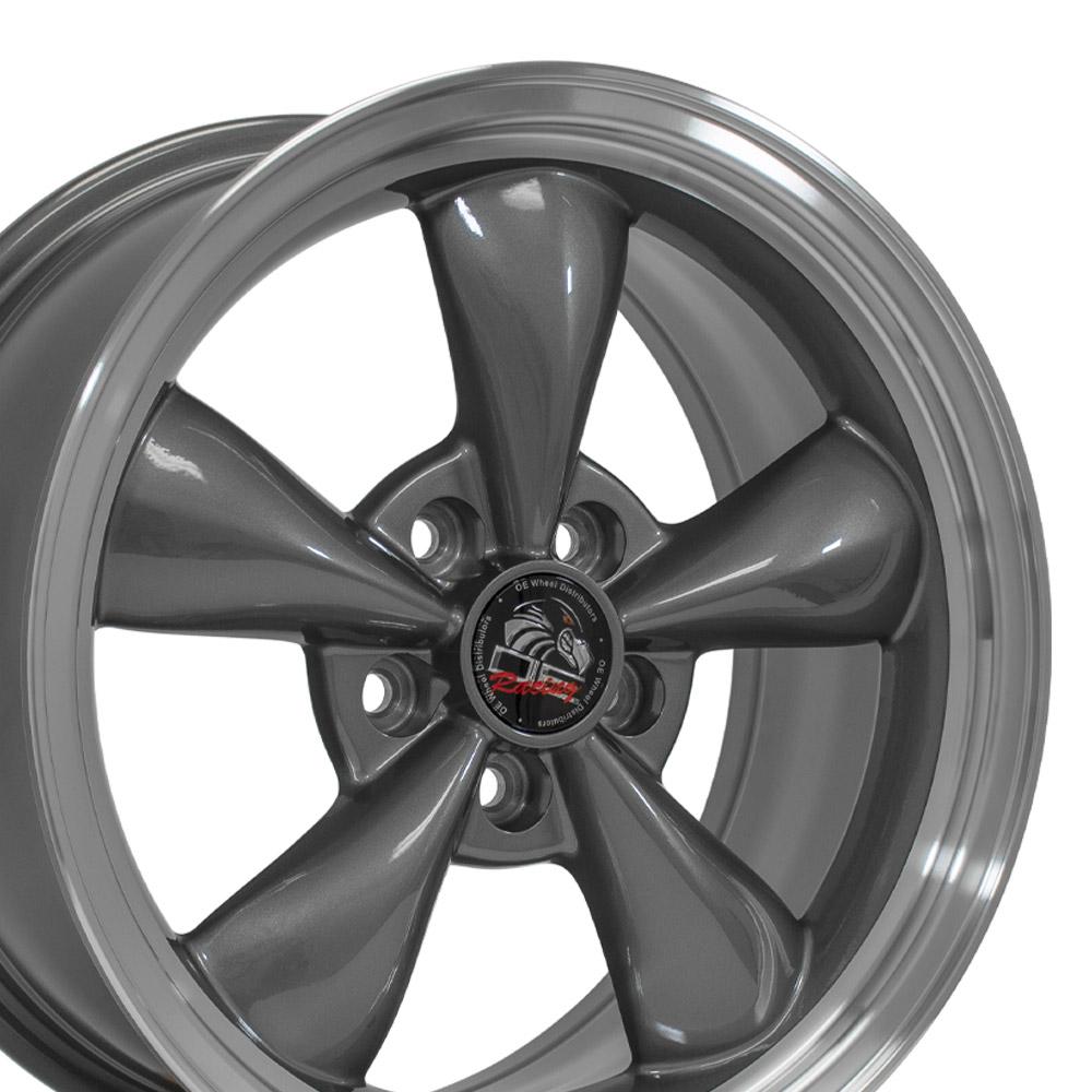 17x8 OE Wheels FR01 Anthracite with Machined Lip Wheel 5x4.5 (29.5mm)