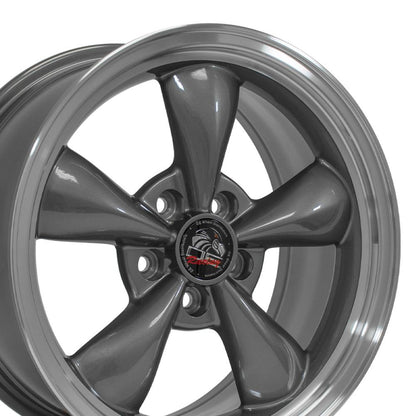 17x9 OE Wheels FR01 Anthracite with Machined Lip Wheel 5x4.5 (24mm)