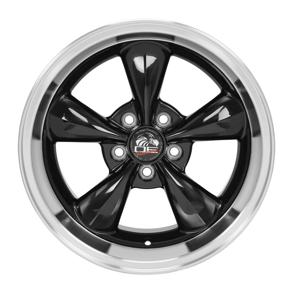 17x10.5 OE Wheels FR01 Black with Machined Lip Wheel 5x4.5 (27mm)