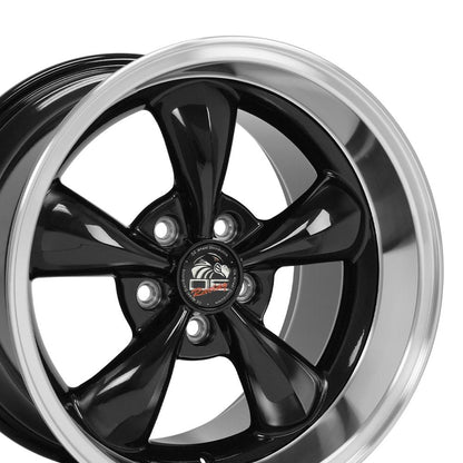 17x10.5 OE Wheels FR01 Black with Machined Lip Wheel 5x4.5 (27mm)