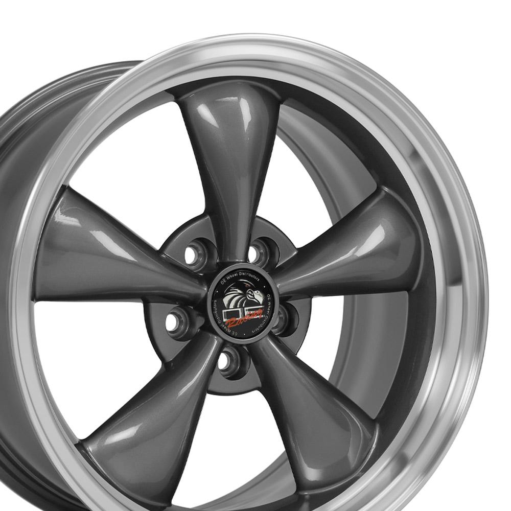 18x9 OE Wheels FR01 Anthracite with Machined Lip Wheel 5x4.5 (24mm)