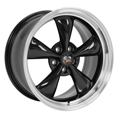 18x9 OE Wheels FR01 Black with Machined Lip Wheel 5x4.5 (24mm)