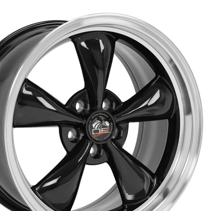 18x9 OE Wheels FR01 Black with Machined Lip Wheel 5x4.5 (24mm)