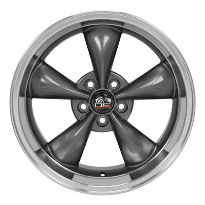 18x10 OE Wheels FR01 Anthracite with Machined Lip Wheel 5x4.5 (22mm)