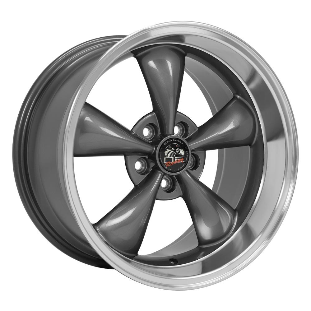 18x10 OE Wheels FR01 Anthracite with Machined Lip Wheel 5x4.5 (22mm)