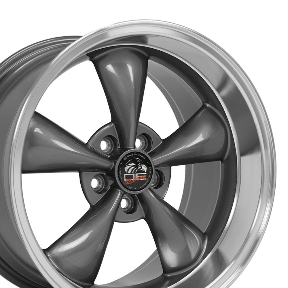 18x10 OE Wheels FR01 Anthracite with Machined Lip Wheel 5x4.5 (22mm)