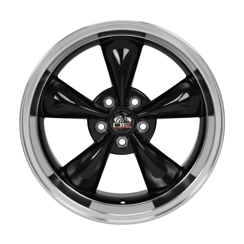 18x10 OE Wheels FR01 Black with Machined Lip Wheel 5x4.5 (22mm)
