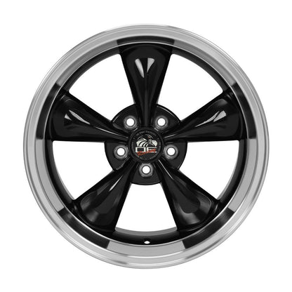 18x10 OE Wheels FR01 Black with Machined Lip Wheel 5x4.5 (22mm)