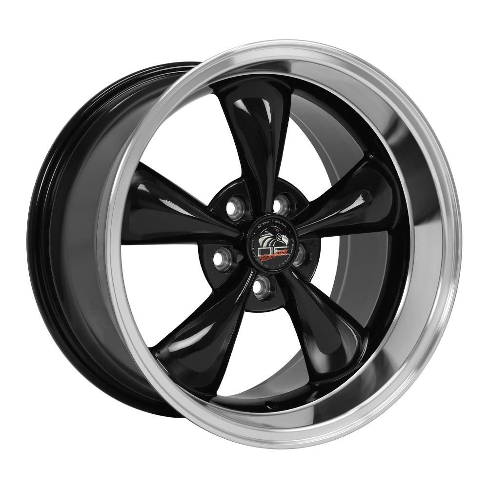18x10 OE Wheels FR01 Black with Machined Lip Wheel 5x4.5 (22mm)