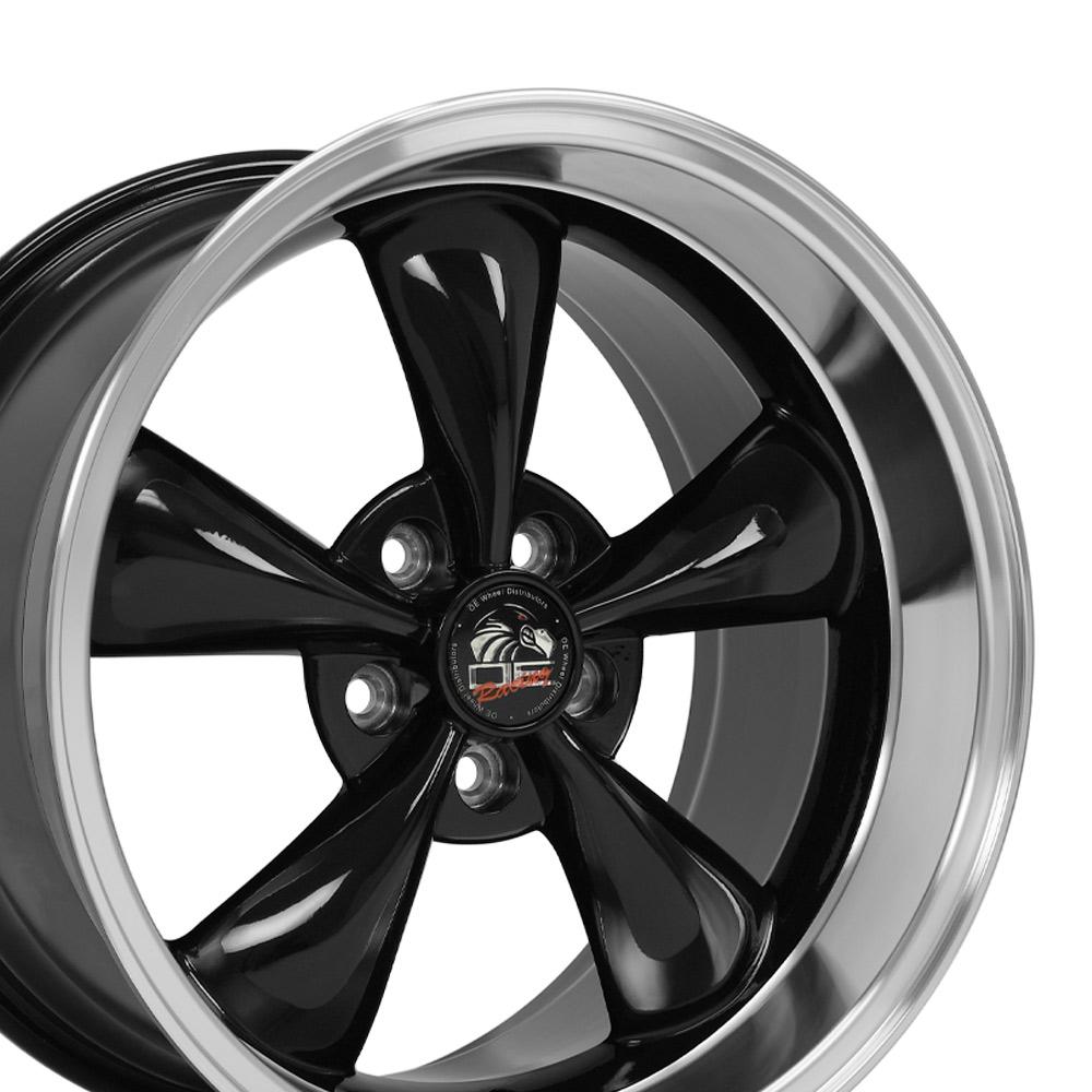 18x10 OE Wheels FR01 Black with Machined Lip Wheel 5x4.5 (22mm)