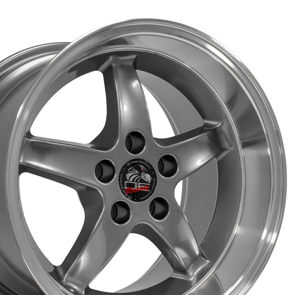 17x10.5 OE Wheels FR04B Gunmetal with Machined Lip Wheel 5x4.5 (27mm)