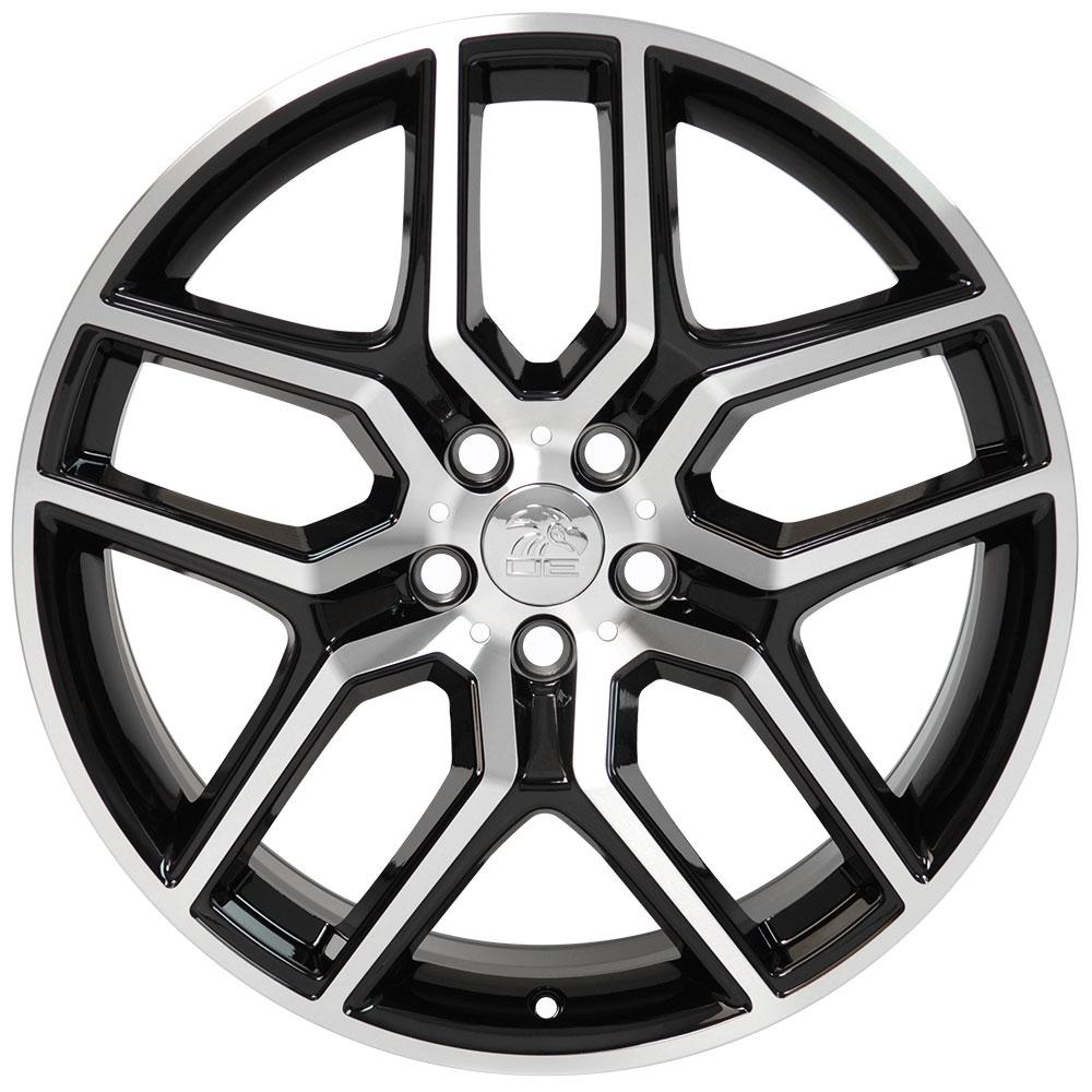 20x9 OE Wheels FR73 Black Machined Wheel 5x4.5 (44mm)