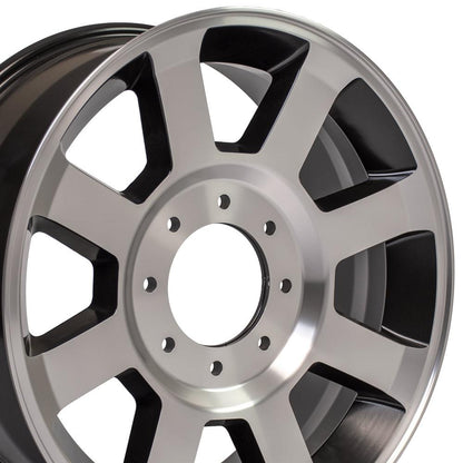 20x8 OE Wheels FR78 Satin Black Machined Wheel 8x170 (40mm)