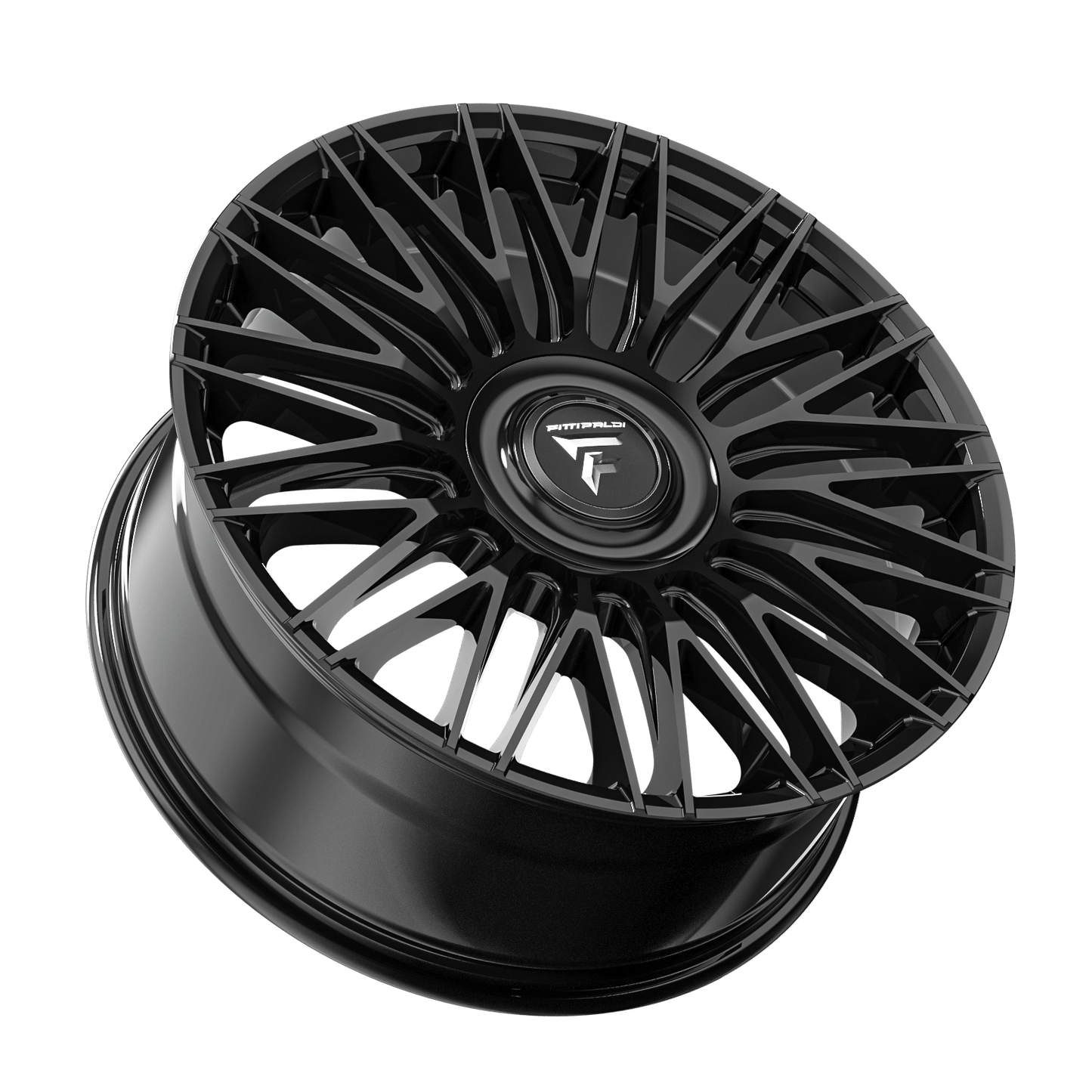 22x9.5 Fittipaldi FS369B Gloss Black Wheel 5x112/5x120 (30mm)