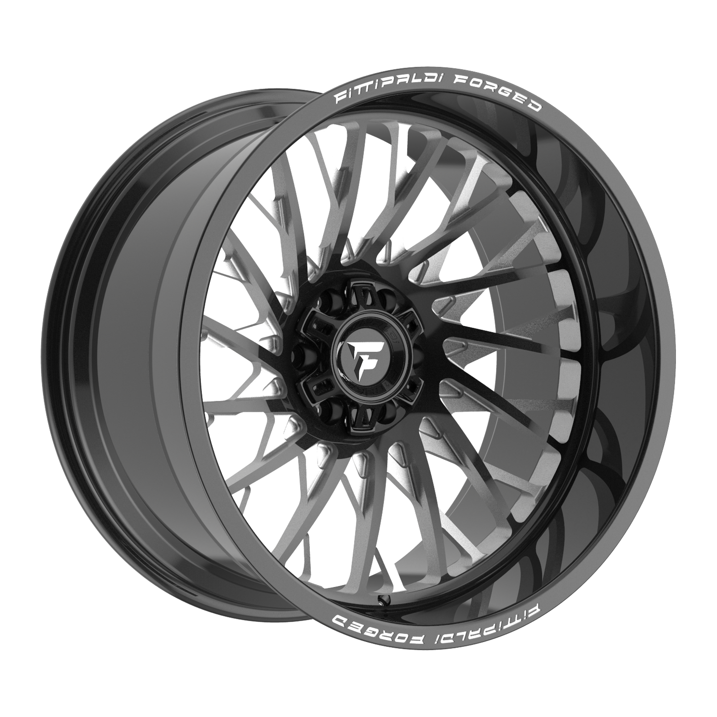 22x10 Fittipaldi FTF501BM Black Mill RIGHT DIRECTIONAL Wheel 6x135/6x5.5 (-19mm)
