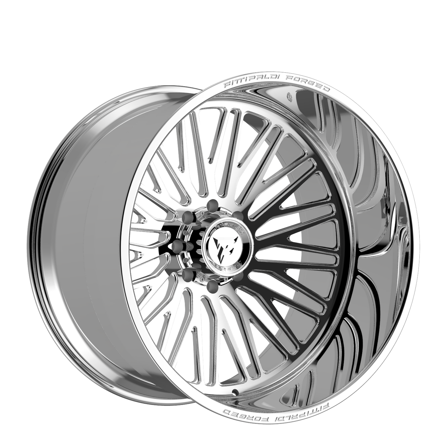 24x12 Fittipaldi Offroad FTF505P Polished LEFT DIRECTIONAL Wheel 8x6.5 (-44mm)