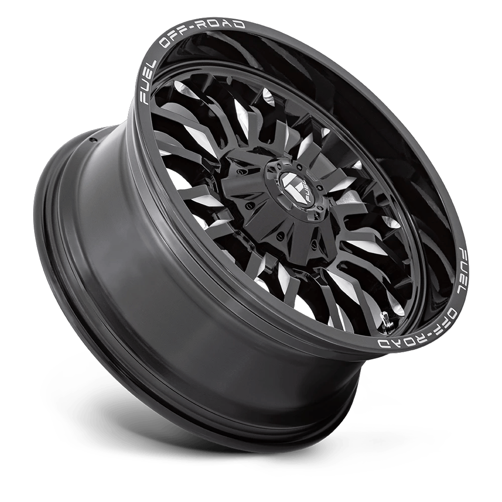 22x10 Fuel D795 Arc Gloss Black Milled Wheel 8x180 (-18mm)