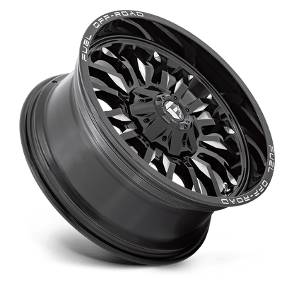22x10 Fuel D795 Arc Gloss Black Milled Wheel 8x180 (-18mm)