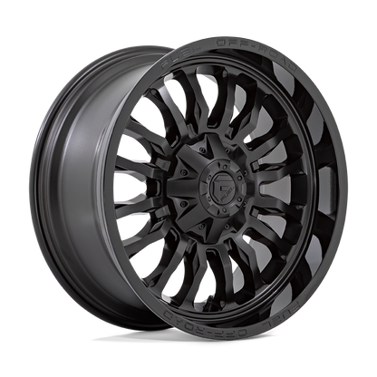 22x10 Fuel D796 Arc Matte Black W/ Gloss Black Lip Wheel 8x180 (-18mm)