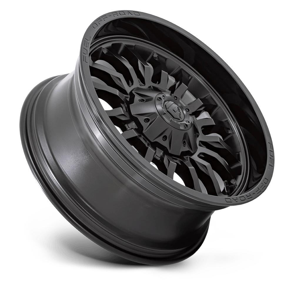 22x10 Fuel D796 Arc Matte Black W/ Gloss Black Lip Wheel 8x6.5 (-18mm)