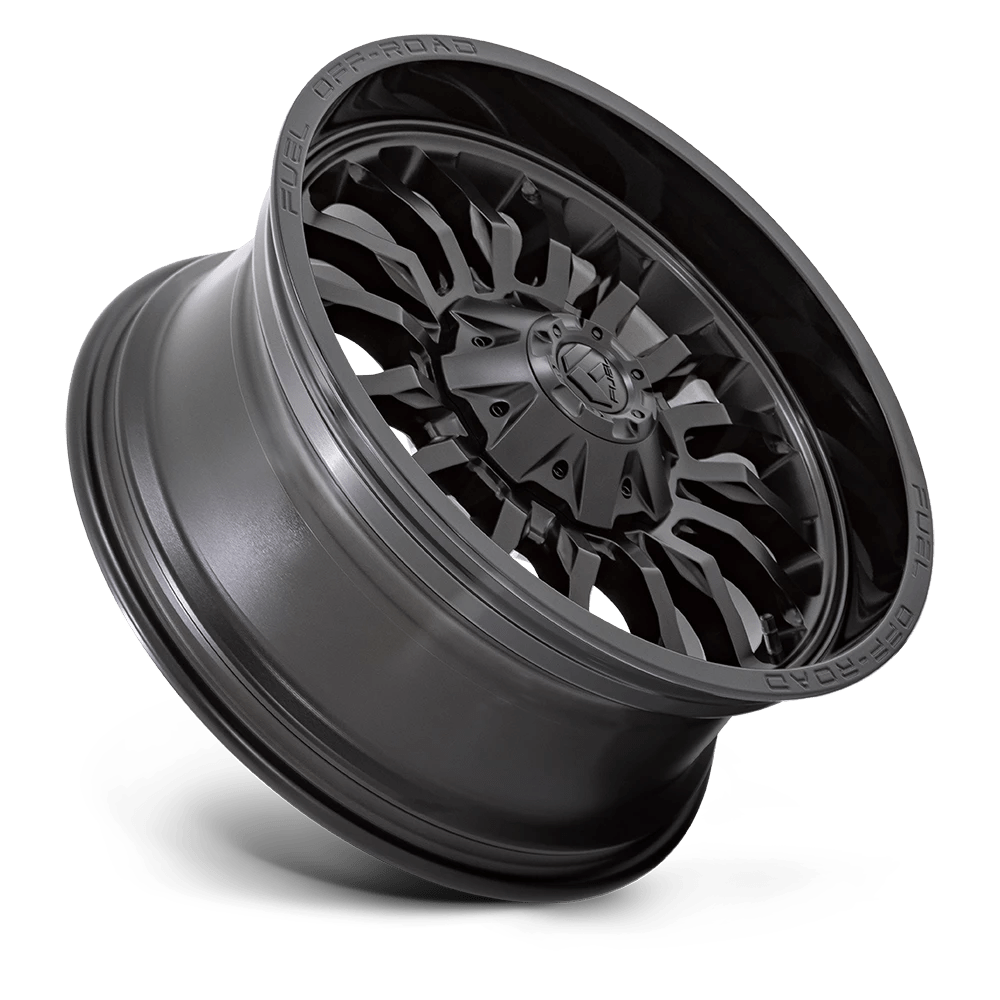 22x10 Fuel D796 Arc Matte Black W/ Gloss Black Lip Wheel 8x170 (-18mm)