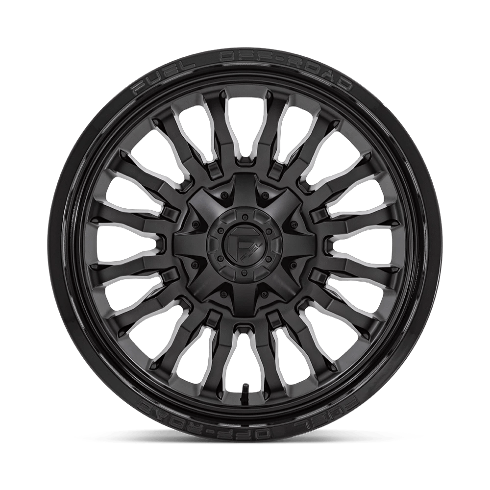 22x10 Fuel D796 Arc Matte Black W/ Gloss Black Lip Wheel 8x180 (-18mm)