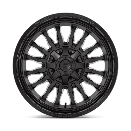 22x10 Fuel D796 Arc Matte Black W/ Gloss Black Lip Wheel 8x180 (-18mm)