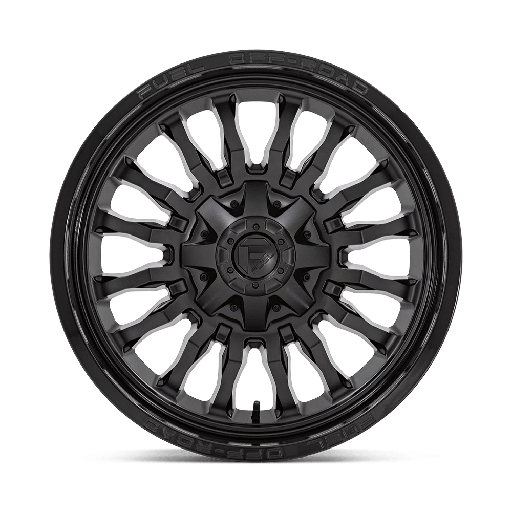 22x10 Fuel D796 Arc Matte Black W/ Gloss Black Lip Wheel 8x170 (-18mm)