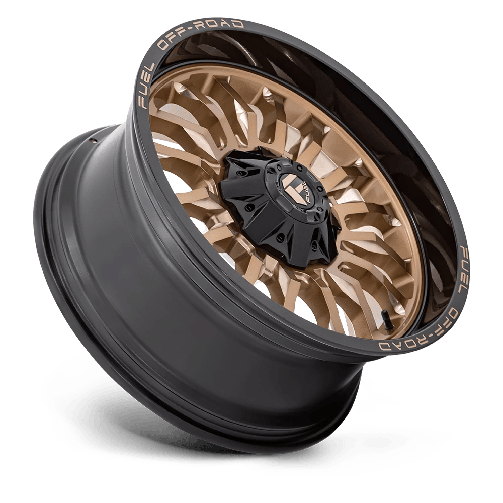 20x10 Fuel D797 Arc Platinum Bronze Black Lip Wheel 5x5/5x5.5 (-18mm)