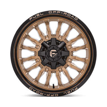 20x9 Fuel D797 Arc Platinum Bronze With Black Lip Wheel 6x5.5 (1mm)
