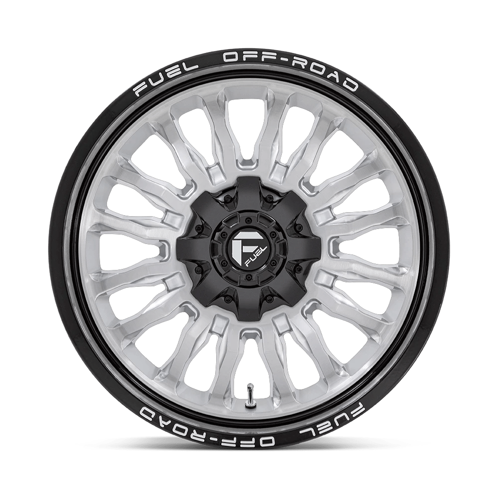 20x10 Fuel D798 Arc Silver Brushed Face Wheel 5x5/5x5.5 (-18mm)