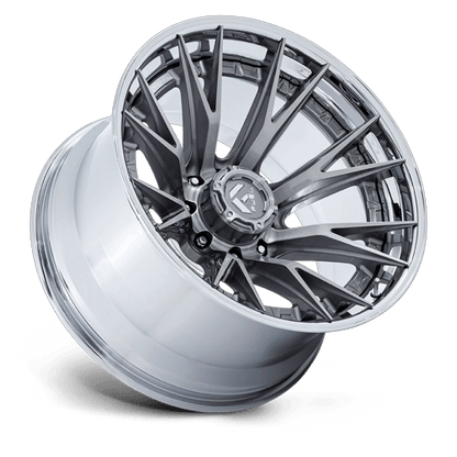 20x9 Fuel Off-Road FC402 Catalyst Platinum With Chrome Lip Wheel 8x6.5 (1mm)