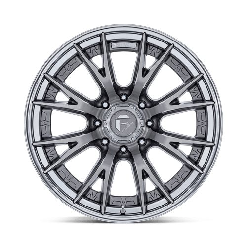 22x12 Fuel Off-Road FC402 Catalyst Platinum With Chrome Lip Wheel 8x6.5 (-44mm)